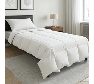 vidaXL Kesäpeitto valkoinen 140 x 220 cm Bambu
