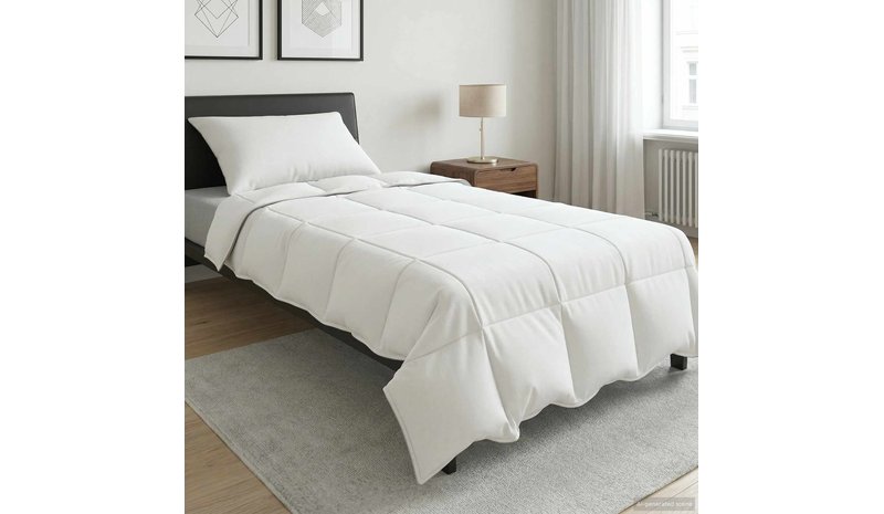 vidaXL Kesäpeitto valkoinen 140 x 220 cm Bambu