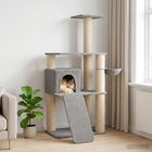 vidaXL Kissanpuu sisaliraapimispuilla Vaaleanharmaa 173 cm