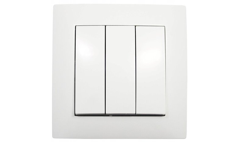 Wesa Switch Triple White 230v 10a