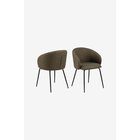 AC Design FurnitureEleanor-ruokailutuoli käsinojillaVihreäKäsinojalliset tuolit- Homeroom
