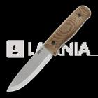 Work Tuff Gear Forester Gen 3 K329 puukko, scandi, two tone satin, canvas micarta, black kydex