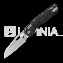 Microtech MSI Stonewashed kääntöveitsi, Standard, Tri-Grip handle, black