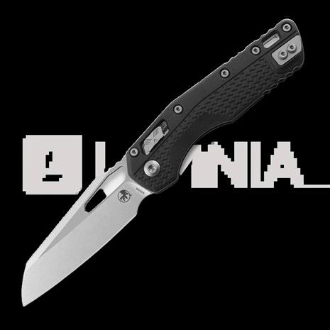 Microtech MSI Stonewashed kääntöveitsi, Standard, Tri-Grip handle, black