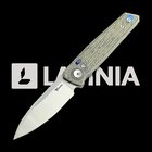 Reate PL-6 kääntöveitsi, Green/Black Micarta, Satin