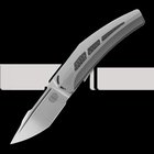 Reate Large Krypton kääntöveitsi, Bead Blast Ti/Carbon Fiber