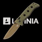 Benchmade Adamas CruWear Flat Earth Cerakote kääntöveitsi, oliivinvihreä