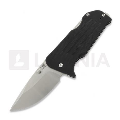 1881 Knifeworks Broadway kääntöveitsi, Black G-10