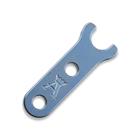 Audacious Concept Anso Knife Tool Key - Titanium - Stonewashed Blue