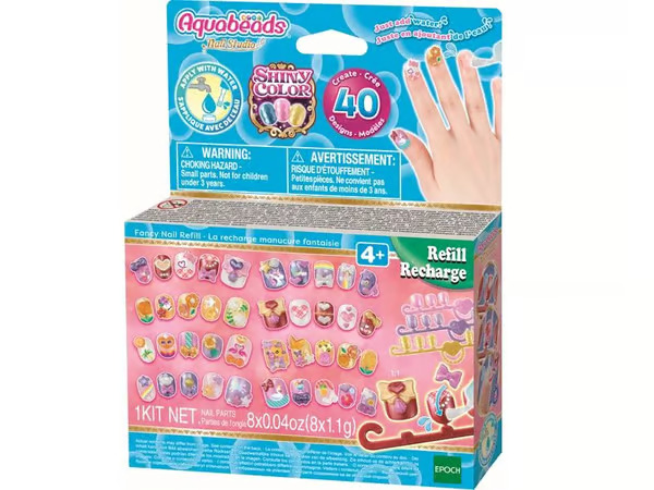 Upea manikyyritäyttö - Aquabeads - Veteen tarttuvat kynnet