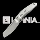 Reate VK-CLU kääntöveitsi, Gray Crystalized Titanium, Hand Rubbed