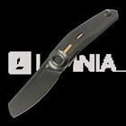 Reate VK-CLU kääntöveitsi, Black DLC Titanium, Frosted Satin Black DLC