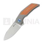 Reate T2500 kääntöveitsi, Gray Titanium & Orange G-10, Satin