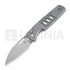 Bestechman Vector - Stonewash - Aluminium kääntöveitsi, harmaa
