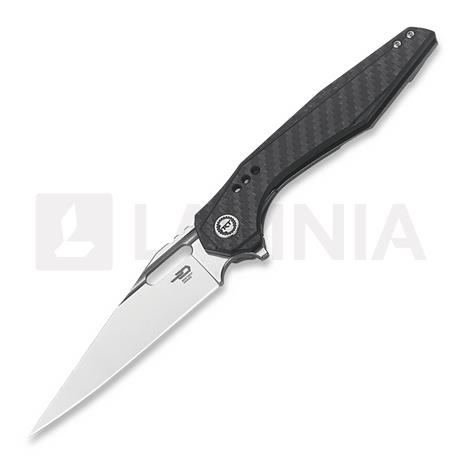 Bestech Malware - Stonewash + Satin - CF kääntöveitsi