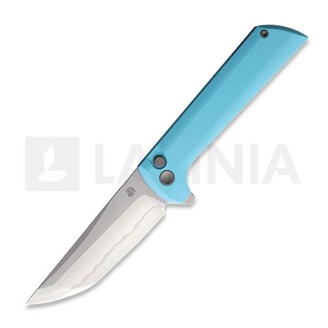 North Mountain Blade Chop 2 Button Lock Sky Blue G-10 kääntöveitsi