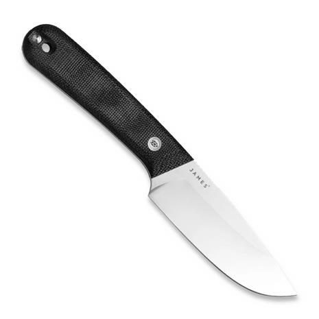 The James Brand The Hell Gap - Black / Stainless / Micarta / Straight veitsi
