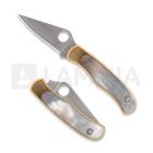 Spyderco Bug Nickel Silver Abalone kääntöveitsi