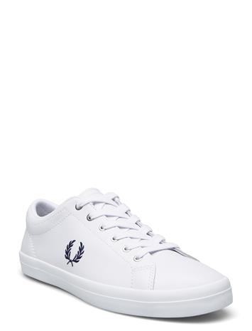 Fred Perry Baseline Leather Matalavartiset Sneakerit Tennarit White Fred Perry