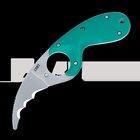 CRKT Bear Claw veitsi, combo terä, vihreä