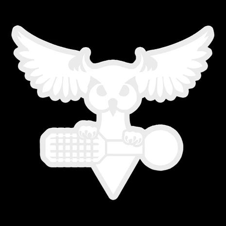 Audacious Concept Sticker - Owl KT5 White