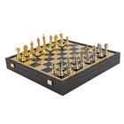 Manopoulos Classic Metal Staunton Metal Shakkisetti 41 cm:n laudalla