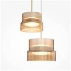 SCALA-LED-riippuvalaisin, ruskea/pronssi, halkaisija 40 cm, 3-lamppuinen,