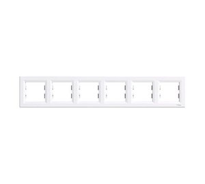 Schneider Asfora 6-paikkainen runko valkoinen Eph5800621