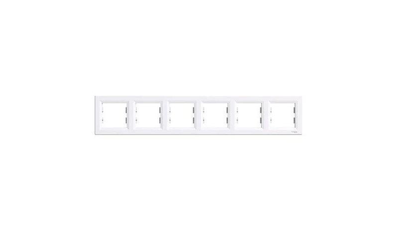 Schneider Asfora 6-paikkainen runko valkoinen Eph5800621
