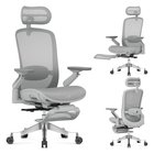 Hierova toimistotuoli Mark Adler LeadPro 8.7 Grey – jalkatuella, harmaa