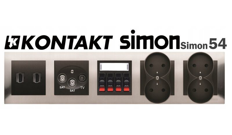 Simon 54 kosketuskytkin, 3 moduulia, Dstr3120/73