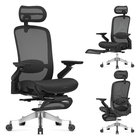 Hierova toimistotuoli Mark Adler LeadPro 8.7 Black – jalkatuella, musta