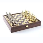 Shakkisetti - Manopoulos Kreikkalainen mytologia metallishakki 34 cm laudalla