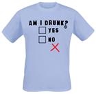 Todd Goldman - Am I Drunk? - T-paita - Miehet - Vaaleansininen