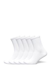 NORVIG 5-Pack Ladies Basic Socks - White - 36/40