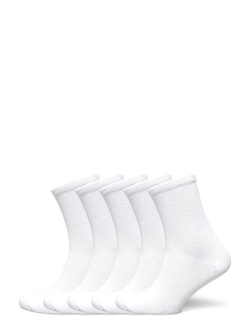 NORVIG 5-Pack Ladies Basic Socks - White - 36/40