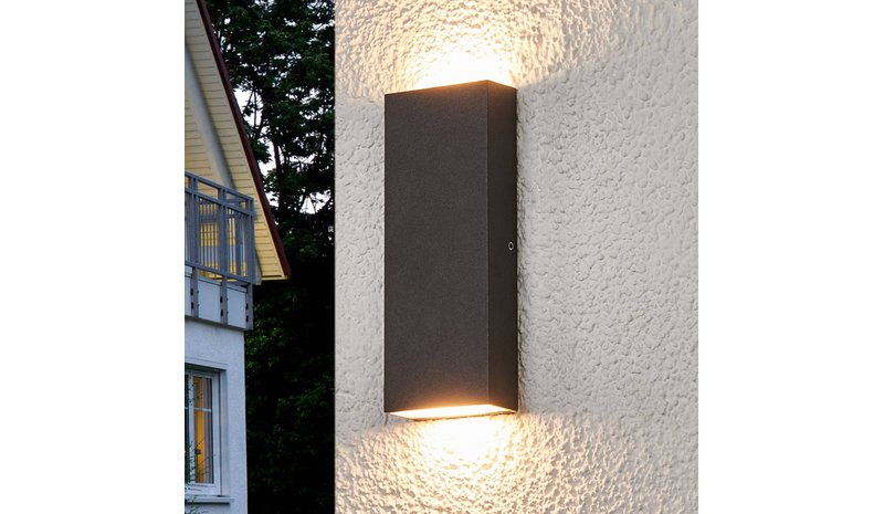 Litteä Corda LED-ulkoseinävalaisin