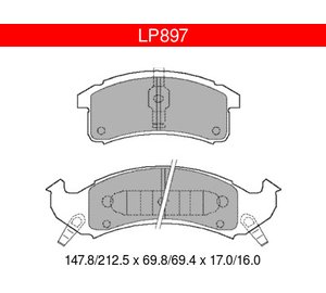 Delphi LP897 Buick / Cadillac / Chevrolet etujarrupalasarja