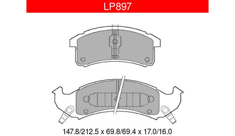 Delphi LP897 Buick / Cadillac / Chevrolet etujarrupalasarja