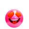 SportMe Playball Funny Face, 24Cm Pink - Multi/patterned - 24 cm – kuva 1
