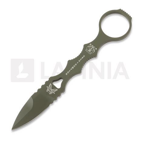 Benchmade Mini SOCP Spear Point veitsi, oliivinvihreä