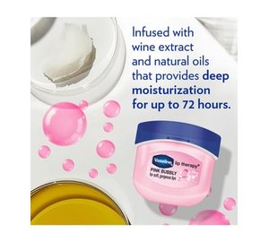 Vaseline Lip Therapy Jar Huulivoide 7 g Pink Bubbly