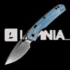 Vosteed Psyop 332 - Satin - Norplex UltreX™ Micarta kääntöveitsi, sininen
