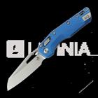 Microtech MSI S/E kääntöveitsi, Blue Fluted Aluminum, Stonewash