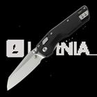 Microtech MSI Mini Ram-Lok Stonewash Standard Fluted Aluminum Black kääntöveitsi