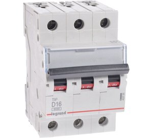 Legrand Tx3 automaattikytkin 3p D 16a 6ka Ip20