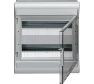 Hager Vector Ii Ip65 2r/24m 12-moduulin harmaa seinä sähkörasia