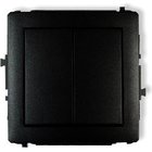 Karlik Deco Double Switch, musta, 12dwp-2
