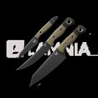 Benchmade 3 Piece Kitchen Knife Set OD Green G10 keittiöveitsisetti