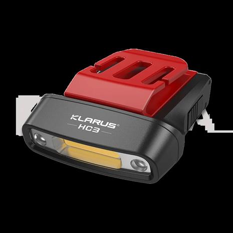 Klarus HC3 Cap Visor Light, punainen